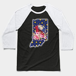 INDIANA CARDINAL amongst the PEONIES😊 Baseball T-Shirt